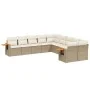 Garden sofa set with beige cushions 10 pieces synthetic rattan by , Garden sets - Ref: Foro24-3259594, Price: 674,56 €, Disco...