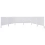 Beach windbreak with 6 panels, white sand fabric, 800x120cm. by vidaXL, Umbrellas - Ref: Foro24-47174, Price: 58,96 €, Discou...