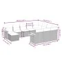 11-teiliges Gartensofa-Set und graue synthetische Rattankissen von , Gartensets - Ref: Foro24-3259610, Preis: 659,57 €, Rabat...