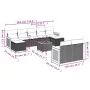 10-piece garden sofa set with gray synthetic rattan cushions by , Garden sets - Ref: Foro24-3260492, Price: 634,73 €, Discoun...