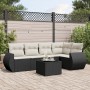 6-piece garden sofa set and black synthetic rattan cushions by , Garden sets - Ref: Foro24-3253673, Price: 391,96 €, Discount: %