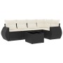 6-piece garden sofa set and black synthetic rattan cushions by , Garden sets - Ref: Foro24-3253673, Price: 391,96 €, Discount: %