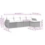 Gartensofa-Set mit Kissen, 5-teilig, graues synthetisches Rattan von , Gartensets - Ref: Foro24-3253627, Preis: 325,25 €, Rab...