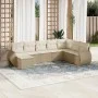 Garden sofa set with beige cushions 8 pcs PE rattan by , Garden sets - Ref: Foro24-3254095, Price: 588,25 €, Discount: %