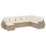 Garden sofa set with beige cushions 8 pcs PE rattan by , Garden sets - Ref: Foro24-3254095, Price: 568,47 €, Discount: %