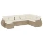 Juego de sofás de jardín con cojines beige 8 pzas ratán PE de , Conjuntos de jardín - Ref: Foro24-3254095, Precio: 587,76 €, ...