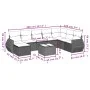 Gartensofa-Set mit beigen Kissen 8 Stück PE-Rattan von , Gartensets - Ref: Foro24-3254095, Preis: 588,25 €, Rabatt: %