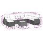 Gartensofa-Set mit beigen Kissen 8 Stück PE-Rattan von , Gartensets - Ref: Foro24-3254095, Preis: 568,47 €, Rabatt: %
