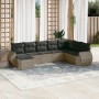 8-piece garden sofa set and gray synthetic rattan cushions by , Garden sets - Ref: Foro24-3254097, Price: 520,55 €, Discount: %