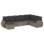 8-teiliges Gartensofa-Set und graue synthetische Rattankissen von , Gartensets - Ref: Foro24-3254097, Preis: 501,46 €, Rabatt: %