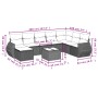 8-piece garden sofa set and gray synthetic rattan cushions by , Garden sets - Ref: Foro24-3254097, Price: 520,55 €, Discount: %
