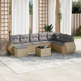 9-piece garden sofa set with beige synthetic rattan cushions by , Garden sets - Ref: Foro24-3254106, Price: 576,67 €, Discoun...