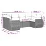 7-piece garden sofa set and beige synthetic rattan cushions by , Garden sets - Ref: Foro24-3254125, Price: 522,61 €, Discount: %
