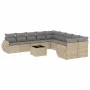 11-piece garden sofa set with beige synthetic rattan cushions by , Garden sets - Ref: Foro24-3254256, Price: 738,26 €, Discou...