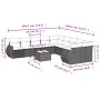 11-piece garden sofa set with beige synthetic rattan cushions by , Garden sets - Ref: Foro24-3254256, Price: 738,26 €, Discou...