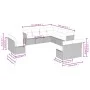 11-teiliges Gartensofa-Set und schwarze synthetische Rattankissen von , Gartensets - Ref: Foro24-3217816, Preis: 607,48 €, Ra...