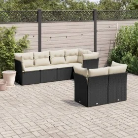 7-piece garden dining set and black synthetic rattan cushions by , Garden sets - Ref: Foro24-3217896, Price: 456,67 €, Discou...