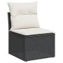 Garden sofa set 10 pieces with black synthetic rattan cushions by , Garden sets - Ref: Foro24-3218186, Price: 579,03 €, Disco...