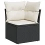 Garden sofa set 10 pieces with black synthetic rattan cushions by , Garden sets - Ref: Foro24-3218186, Price: 579,03 €, Disco...