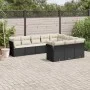 Garden sofa set 10 pieces with black synthetic rattan cushions by , Garden sets - Ref: Foro24-3218216, Price: 596,13 €, Disco...