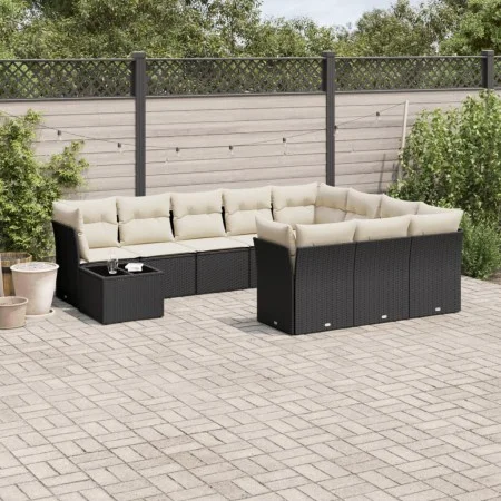 11-piece garden sofa set and black synthetic rattan cushions by , Garden sets - Ref: Foro24-3218256, Price: 652,12 €, Discoun...