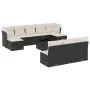 11-piece garden sofa set and black synthetic rattan cushions by , Garden sets - Ref: Foro24-3218296, Price: 592,67 €, Discoun...