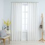 Cortinas opacas con ganchos 2 piezas blanco crudo 140x225 cm