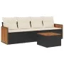 5-teiliges Gartenmöbel-Set und schwarze synthetische Rattankissen von , Gartensets - Ref: Foro24-3227456, Preis: 284,60 €, Ra...