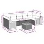 Gartensofa-Set mit beigen Kissen 8 Stück PE-Rattan von , Gartensets - Ref: Foro24-3227494, Preis: 528,29 €, Rabatt: %
