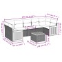Gartensofa-Set mit beigen Kissen 8 Stück PE-Rattan von , Gartensets - Ref: Foro24-3227494, Preis: 501,00 €, Rabatt: %