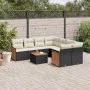 8-piece garden sofa set and black synthetic rattan cushions by , Garden sets - Ref: Foro24-3227505, Price: 520,71 €, Discount: %