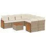 9-piece garden sofa set with beige synthetic rattan cushions by , Garden sets - Ref: Foro24-3227507, Price: 596,32 €, Discoun...