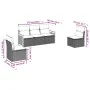 5-piece garden furniture set and black synthetic rattan cushions by , Garden sets - Ref: Foro24-3227526, Price: 297,79 €, Dis...