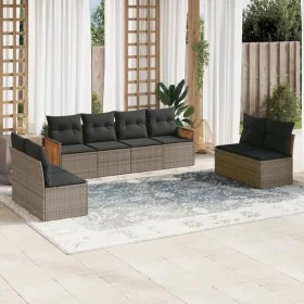 8-piece garden sofa set and gray synthetic rattan cushions by , Garden sets - Ref: Foro24-3227572, Price: 466,50 €, Discount: %