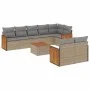 9-teiliges Gartensofa-Set mit beigen synthetischen Rattankissen von , Gartensets - Ref: Foro24-3227837, Preis: 607,61 €, Raba...