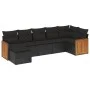 7-piece garden dining set and black synthetic rattan cushions by , Garden sets - Ref: Foro24-3227868, Price: 443,95 €, Discou...
