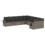 10-piece garden sofa set with gray synthetic rattan cushions by , Garden sets - Ref: Foro24-3220709, Price: 594,58 €, Discoun...