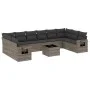 11-teilige Gartensofagarnitur und graue synthetische Rattankissen von , Gartensets - Ref: Foro24-3220679, Preis: 650,01 €, Ra...