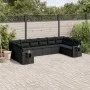 Garden sofa set 10 pieces with black synthetic rattan cushions by , Garden sets - Ref: Foro24-3220664, Price: 681,58 €, Disco...