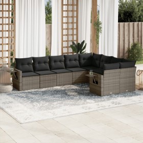 9-teiliges Gartenmöbel-Set und graue synthetische Rattankissen von , Gartensets - Ref: Foro24-3220639, Preis: 546,16 €, Rabat...
