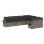 9-teiliges Gartenmöbel-Set und graue synthetische Rattankissen von , Gartensets - Ref: Foro24-3220639, Preis: 549,19 €, Rabat...