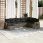 8-teiliges Gartensofa-Set und graue synthetische Rattankissen von , Gartensets - Ref: Foro24-3227089, Preis: 481,64 €, Rabatt: %