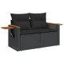 Garden sofa set 10 pieces with black synthetic rattan cushions by , Garden sets - Ref: Foro24-3227147, Price: 640,94 €, Disco...