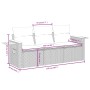 Juego de sofás de jardín con cojines beige 3 pzas ratán PE de , Conjuntos de jardín - Ref: Foro24-3226597, Precio: 261,75 €, ...