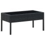 Black synthetic rattan garden table 75x40x37 cm by vidaXL, Garden tables - Ref: Foro24-45904, Price: 79,44 €, Discount: %