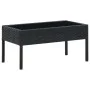 Gartentisch aus synthetischem Rattan schwarz 75x40x37 cm von vidaXL, Gartentische - Ref: Foro24-45904, Preis: 77,45 €, Rabatt: %