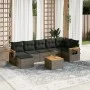 8-piece garden sofa set and gray synthetic rattan cushions by , Garden sets - Ref: Foro24-3227040, Price: 466,13 €, Discount: %