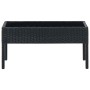 Black synthetic rattan garden table 75x40x37 cm by vidaXL, Garden tables - Ref: Foro24-45904, Price: 79,44 €, Discount: %