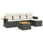 6-piece garden sofa set and black synthetic rattan cushions by , Garden sets - Ref: Foro24-3226763, Price: 343,62 €, Discount: %