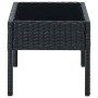 Black synthetic rattan garden table 75x40x37 cm by vidaXL, Garden tables - Ref: Foro24-45904, Price: 79,44 €, Discount: %